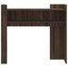 Table console chêne marron 100x35x90 cm bois d'ingénierie - Photo n°4