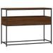 Table console chêne marron 100x40x75 cm bois d'ingénierie - Photo n°8