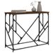Table console chêne marron 100x40x80 cm bois d'ingénierie - Photo n°3