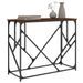 Table console chêne marron 100x40x80 cm bois d'ingénierie - Photo n°3