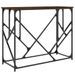 Table console chêne marron 100x40x80 cm bois d'ingénierie - Photo n°6