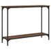 Table console chêne marron 101x30,5x75 cm bois d'ingénierie - Photo n°6