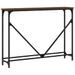Table console chêne marron 102x22,5x75 cm bois d'ingénierie - Photo n°6