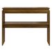 Table console Chêne marron 102x30x80 cm Bois d'ingénierie - Photo n°3