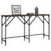 Table console chêne marron 140x29x75 cm bois d'ingénierie - Photo n°1