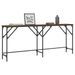 Table console chêne marron 180x29x75 cm bois d'ingénierie - Photo n°1