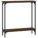 Table console chêne marron 75x22,5x75 cm bois d'ingénierie - Photo n°1