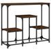 Table console chêne marron 89,5x28x76 cm bois d'ingénierie - Photo n°1