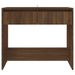 Table console chêne marron 89x41x76,5 cm bois d'ingénierie - Photo n°5