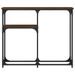 Table console chêne marron 90x22,5x75 cm bois d'ingénierie - Photo n°4