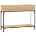 Table console chêne sonoma 100x30,5x75 cm bois d'ingénierie - Photo n°6