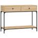 Table console chêne sonoma 100x34,5x75 cm bois d'ingénierie - Photo n°1