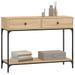 Table console chêne sonoma 100x34,5x75 cm bois d'ingénierie - Photo n°3