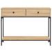 Table console chêne sonoma 100x34,5x75 cm bois d'ingénierie - Photo n°6