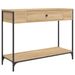 Table console chêne sonoma 100x34,5x75 cm bois d'ingénierie - Photo n°2