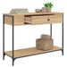 Table console chêne sonoma 100x34,5x75 cm bois d'ingénierie - Photo n°4