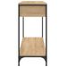 Table console chêne sonoma 100x34,5x75 cm bois d'ingénierie - Photo n°7