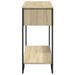 Table console chêne sonoma 100x35x74,5 cm bois d'ingénierie - Photo n°5