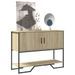 Table console chêne sonoma 100x35x74,5 cm bois d'ingénierie - Photo n°3