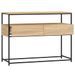 Table console chêne sonoma 100x40x75 cm bois d'ingénierie - Photo n°5