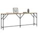 Table console chêne sonoma 200x29x75 cm bois d'ingénierie - Photo n°3