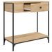 Table console chêne sonoma 75x34,5x75 cm bois d'ingénierie - Photo n°5