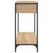 Table console chêne sonoma 75x34,5x75 cm bois d'ingénierie - Photo n°7