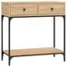 Table console chêne sonoma 75x34,5x75 cm bois d'ingénierie - Photo n°2