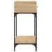 Table console chêne sonoma 75x34,5x75 cm bois d'ingénierie - Photo n°5