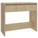 Table console chêne sonoma 89x41x76,5 cm bois d'ingénierie - Photo n°2