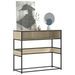 Table console chêne sonoma 90x35x80 cm bois d'ingénierie - Photo n°1