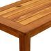 Table console de jardin 80x35x75 cm Bois d'acacia solide - Photo n°6