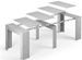 Table console extensible bois melaminé gris Robas 51/237 cm - Photo n°2