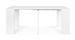 Table console extensible en acier et MDF blanc Ara L 45/270 cm - Photo n°9