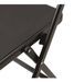 Table console extensible et 12 chaises métal anthracite et bois gris ciment Zinka - Photo n°5