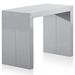 Table console extensible gris et blanc laquée 50 à 200 cm - 10 personnes - Photo n°2