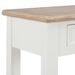 Table console fixe blanche et bois naturel Paola - Photo n°6