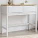 Table console FLORO blanc 89,5x36,5x73 cm bois de pin massif - Photo n°2