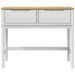 Table console FLORO blanc 89,5x36,5x73 cm bois de pin massif - Photo n°5