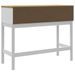 Table console FLORO blanc 89,5x36,5x73 cm bois de pin massif - Photo n°7