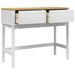 Table console FLORO blanc 89,5x36,5x73 cm bois de pin massif - Photo n°8