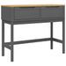 Table console FLORO gris 89,5x36,5x73 cm bois de pin massif - Photo n°1