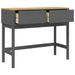 Table console FLORO gris 89,5x36,5x73 cm bois de pin massif - Photo n°8