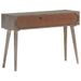 Table console Gris 110x35x75 cm Bois de manguier massif brut - Photo n°4