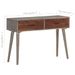 Table console Gris 110x35x75 cm Bois de manguier massif brut - Photo n°6