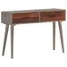 Table console Gris 110x35x75 cm Bois de manguier massif brut - Photo n°10