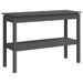 Table console Gris 110x40x75 cm Bois de pin solide - Photo n°2