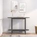 Table console Gris 110x40x80 cm Bois massif de pin - Photo n°3