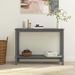 Table console Gris 110x40x80 cm Bois massif de pin - Photo n°1