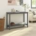 Table console Gris 110x40x80 cm Bois massif de pin - Photo n°5